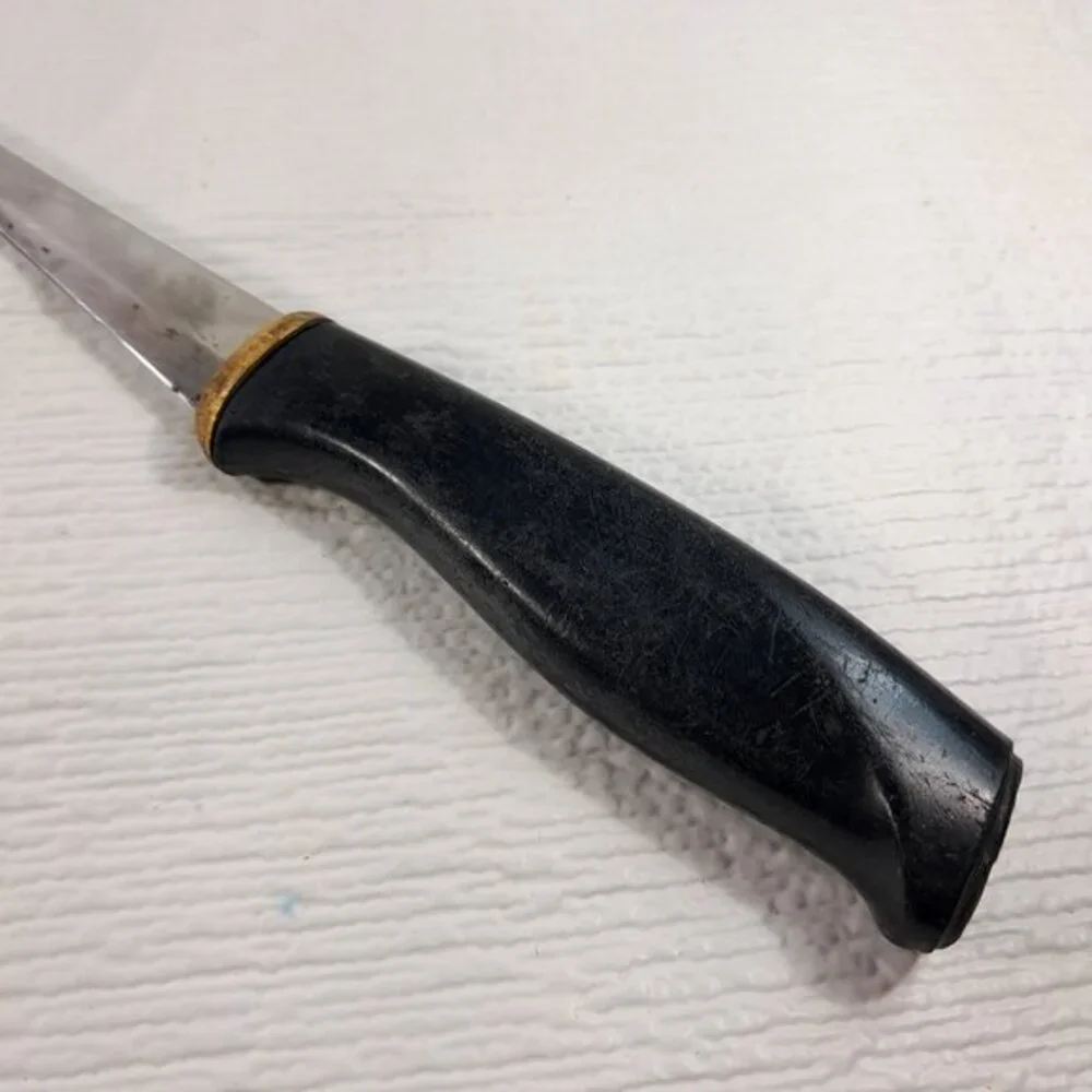 Vintage Fiskars Finald‎ Normark Filet Knife Nor Mark stainless steel black READ